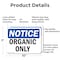 Signmission Organic Only, 10 in W x Rectangle, Aluminum OS-2PACK-NS-A-710-L-17036 - alternate 4